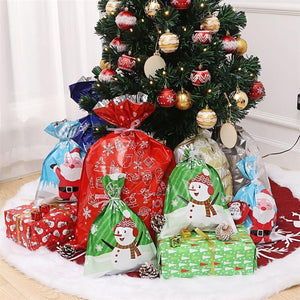 Recyclable Drawstring Christmas Gift Bags(30 Sets)