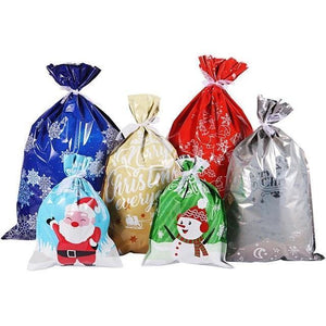 Recyclable Drawstring Christmas Gift Bags(30 Sets)