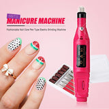 Electric Nail Polishing Machine Manicure Pedicure Kit