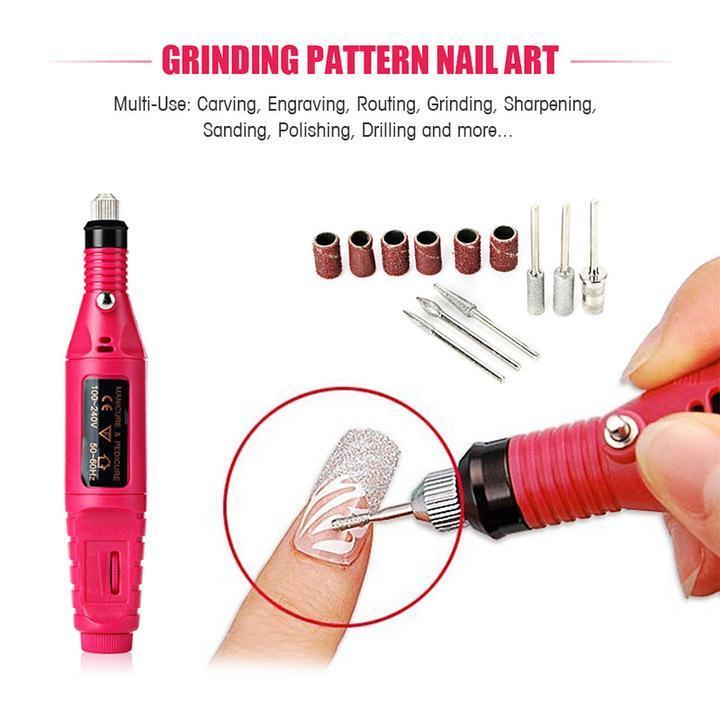 Electric Nail Polishing Machine Manicure Pedicure Kit