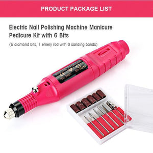 Electric Nail Polishing Machine Manicure Pedicure Kit