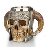 Viking Skull Stainless Steel Mug